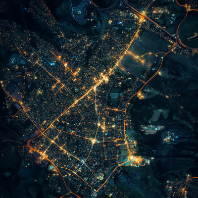 Western Sydney Suburb at Night