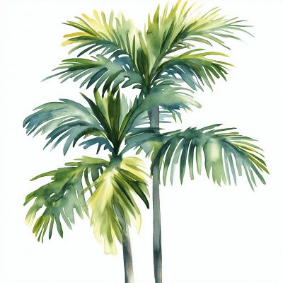 Palm Watercolor