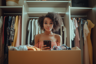 A young afro hairstyle