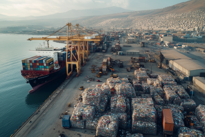 Aerial View of Iquique Port