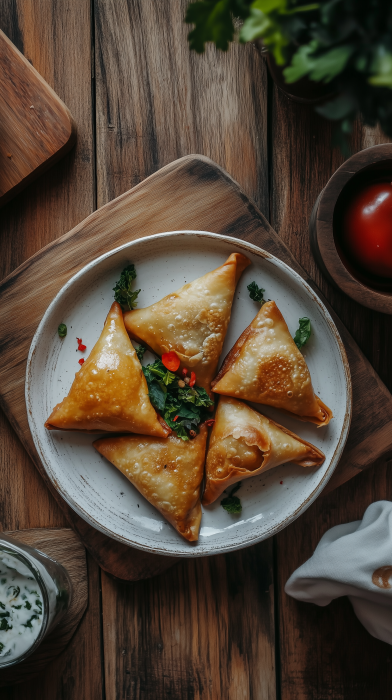 Samosa Arabic Food Photography