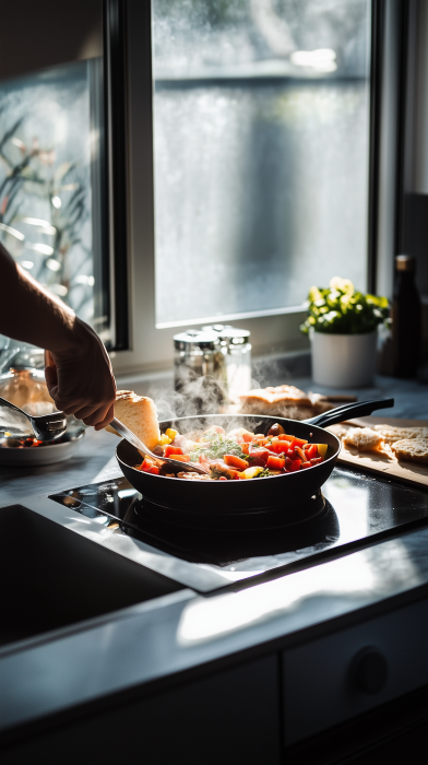 Modern Kitchen Cooking