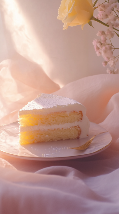 Vanilla Cake Slice