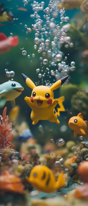 Underwater Pikachu Diorama