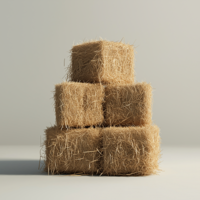 Stacked Hay Bales