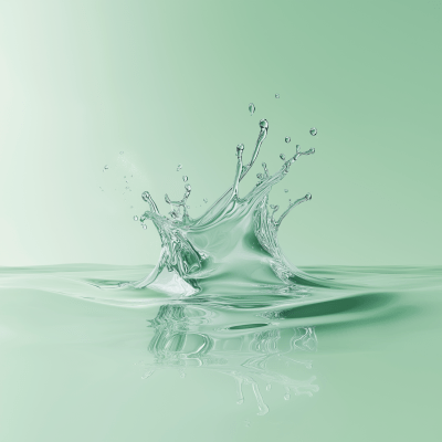 Mint Green Water Splash Background