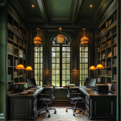 Gothic Home Office Library