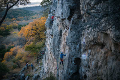 Outdoor Climbing Club in Autumn