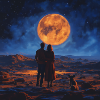 Couple on Mars