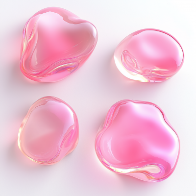 Translucent Pink Blobs