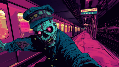 Zombie Train Conductor