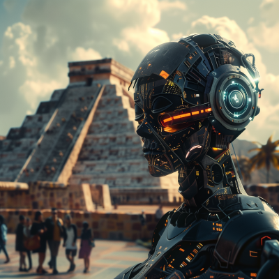 Mexican AI with High Tech Pyramid