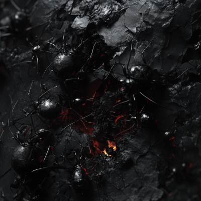 Dark 3D Ant Collage
