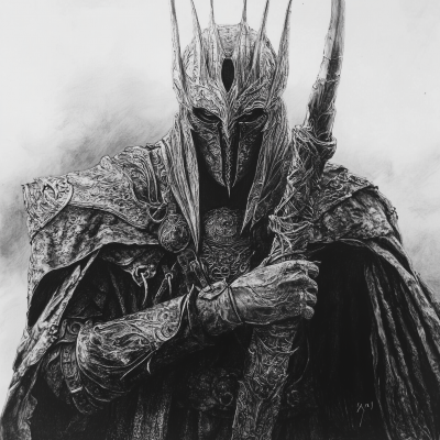 Detailed Drawing of Sauron