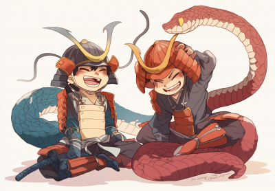 Snake Boys in Armor