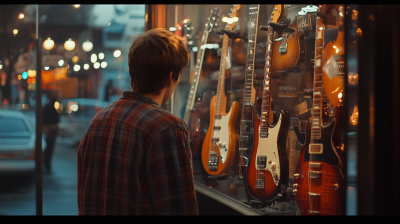 Young Man and Electric Guitar