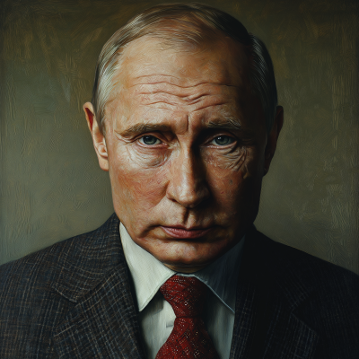 Realistic Portrait of Vladimir Putin