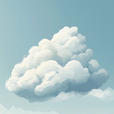 Simple White Cloud