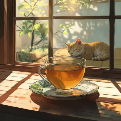 Serene Tea Time