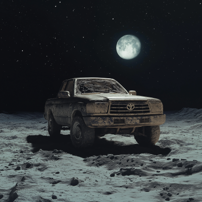 Toyota Hilux on the Moon