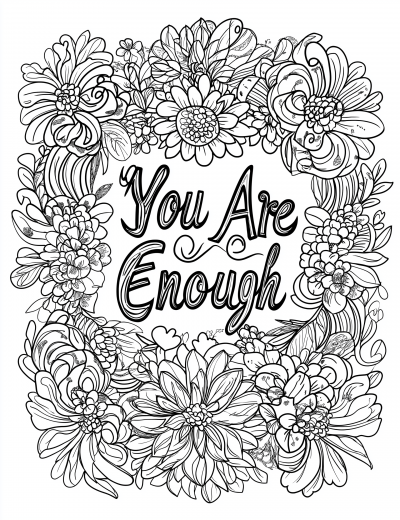 Calming Mandala Coloring Page