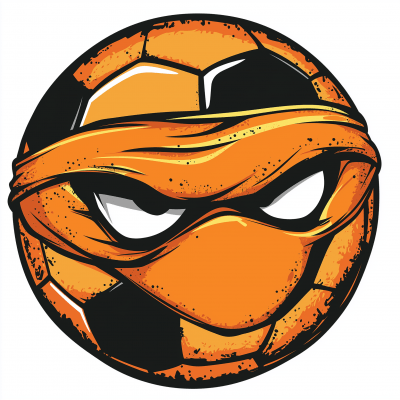 Bandit Soccer Ball Illustration