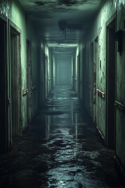 Haunted Hospital Hallway