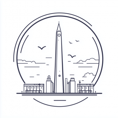 Buenos Aires Line Art Logo