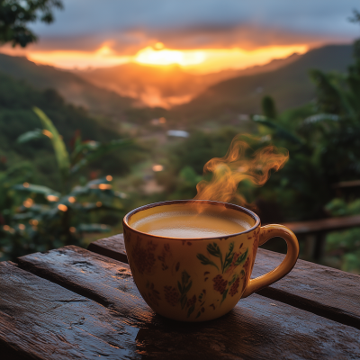 Morning Coffee at Sunrise