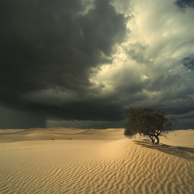 Sandstorm in the Desert