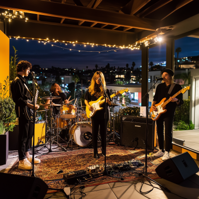 Rooftop Band Performance