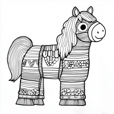 Playful Piñata Horse