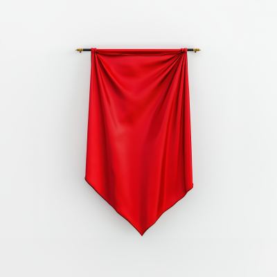 Red Silk Flag Banner