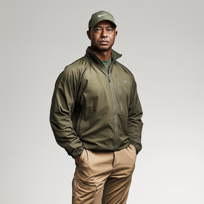 Tiger Woods in Luxury Sports Wear