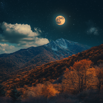 Autumn Night Sky Portrait