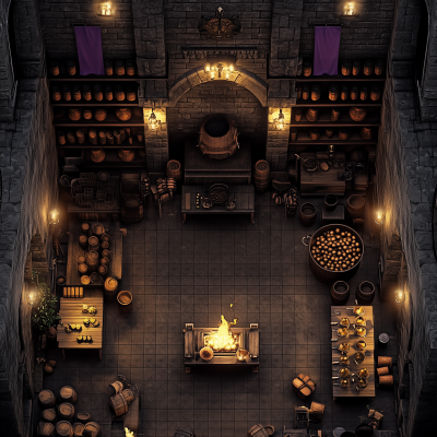 Gothic Kitchen Hall