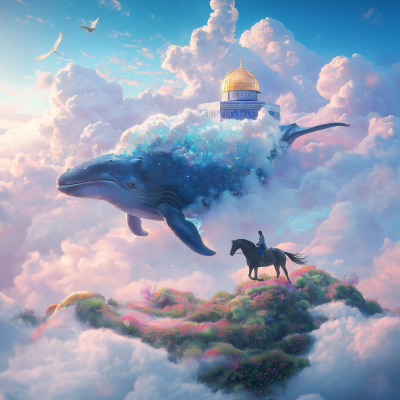 Majestic Journey Among Clouds