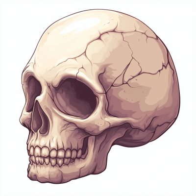 Cartoon Style Skull