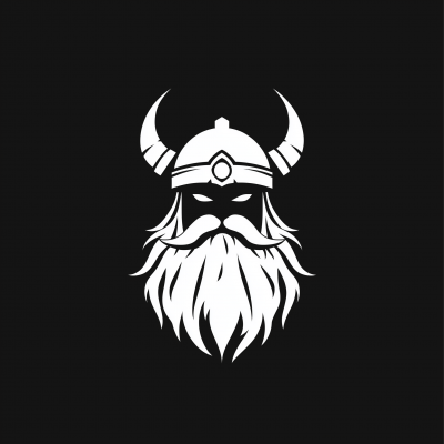 Viking Face Logo