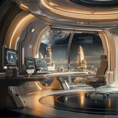 Futuristic Space Office