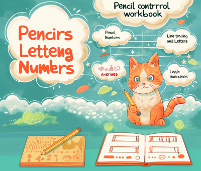 Pencil Control Workbook Illustration