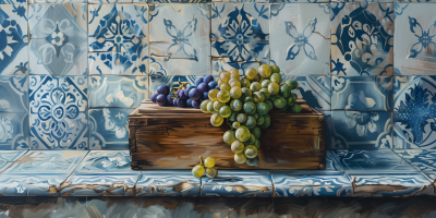 Table with Grapes