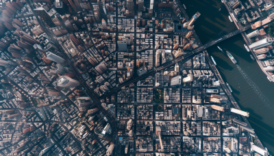 Crowded City from Above