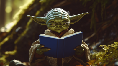 Yoda Reading at Sunset