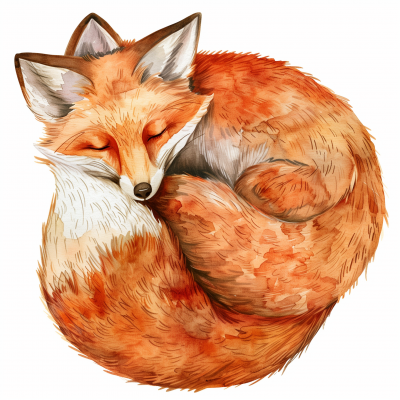 Cute Watercolor Fox