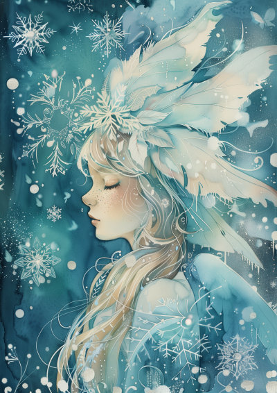 Winter Fairy Illustration