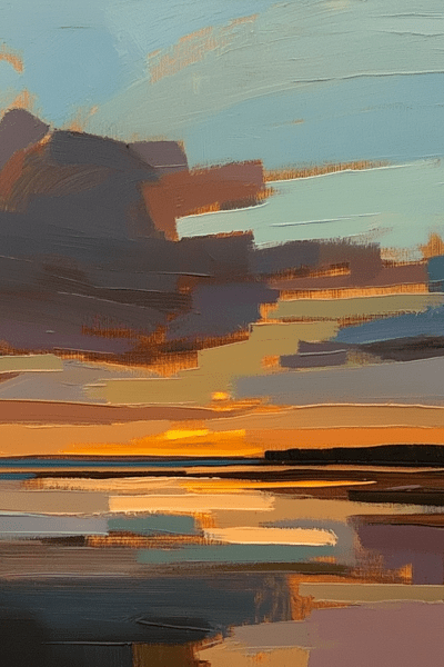 Sunset Over English Coast