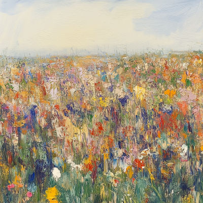 Abstract Floral Field