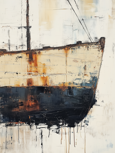 Weathered Hull in Wabi Sabi Style