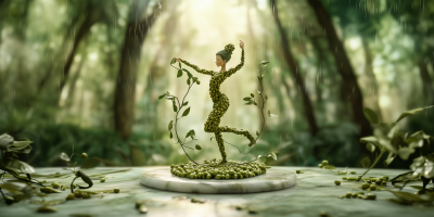 Olive Dancer Sculpture